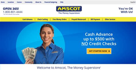 Amscot Loan Amounts